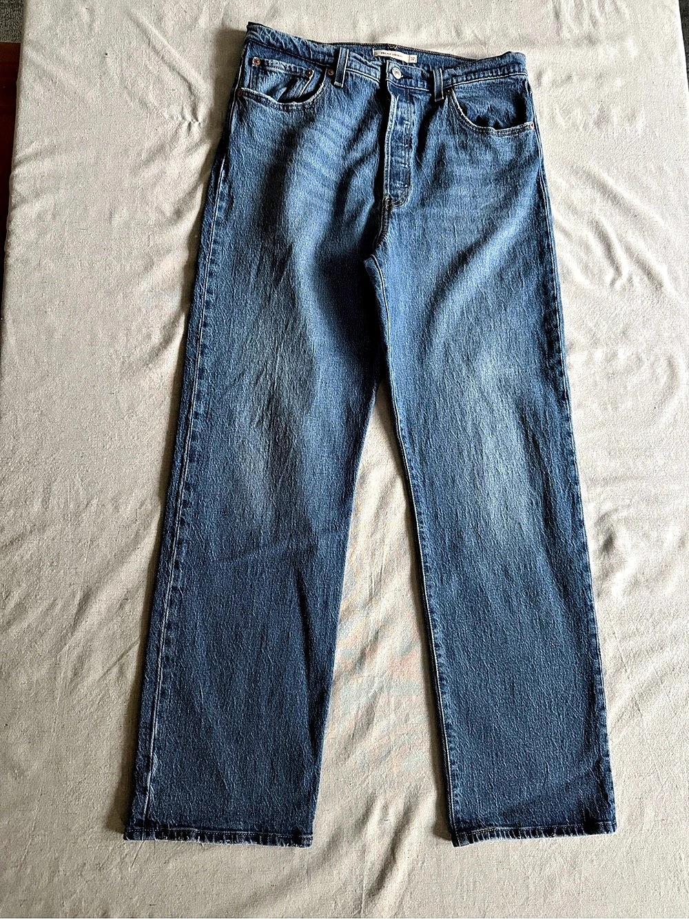 Levi's Ribcage Straight Leg Jeans in Blue W32 L32 Like New